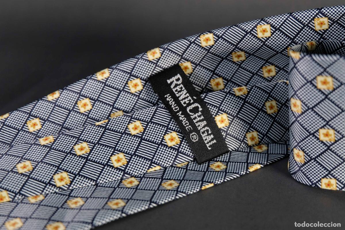Vintage: Corbata de seda Ren&eacute; Chagal seda - Foto 5