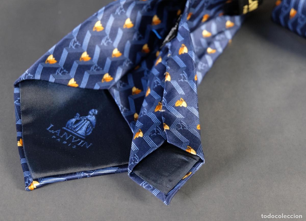 Vintage: Corbata 100% seda de Lanvin Paris - Foto 4