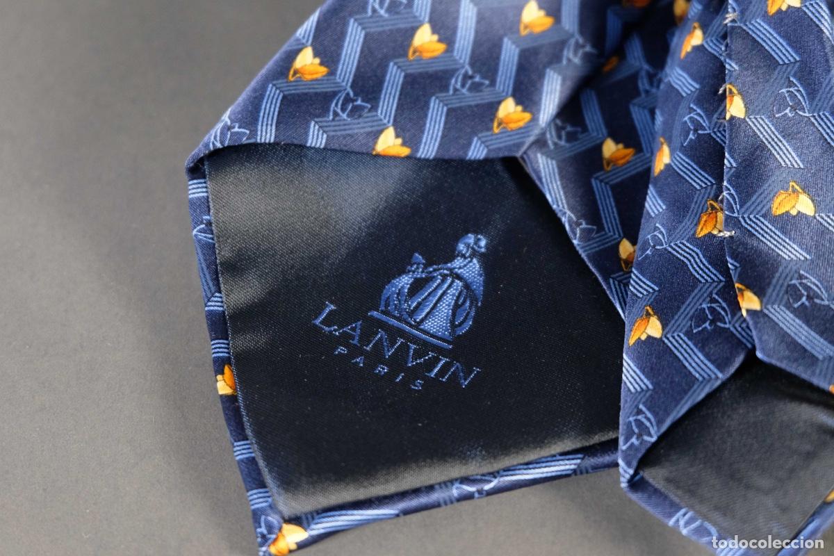 Vintage: Corbata 100% seda de Lanvin Paris - Foto 5