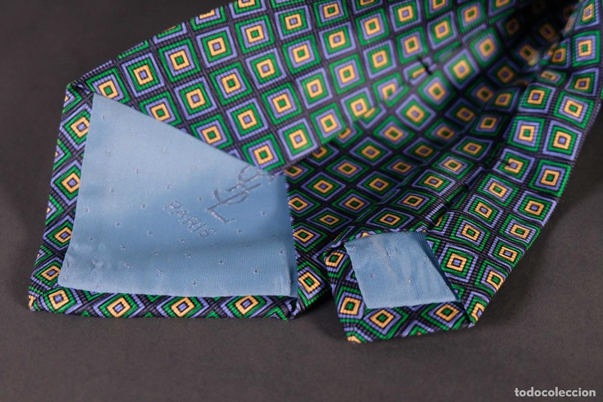 Vintage: Corbata 100% seda Yves Saint Laurent - Foto 4