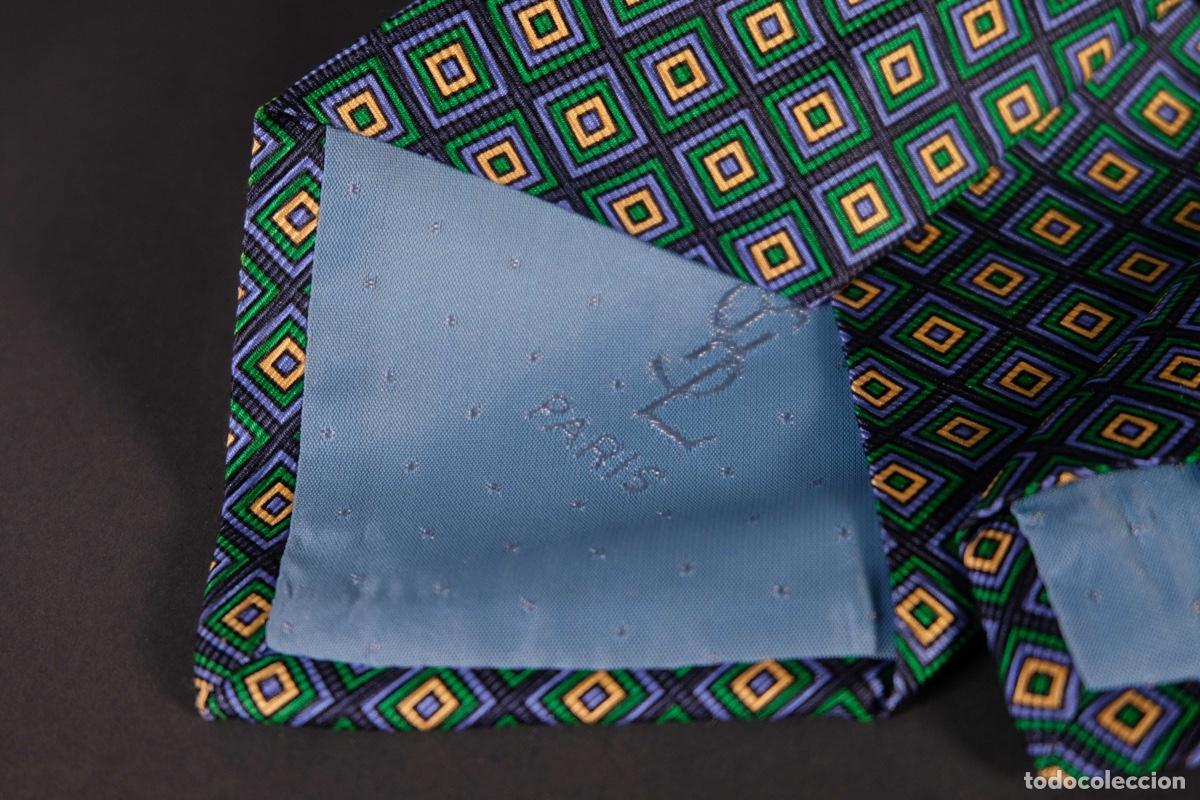 Vintage: Corbata 100% seda Yves Saint Laurent - Foto 5