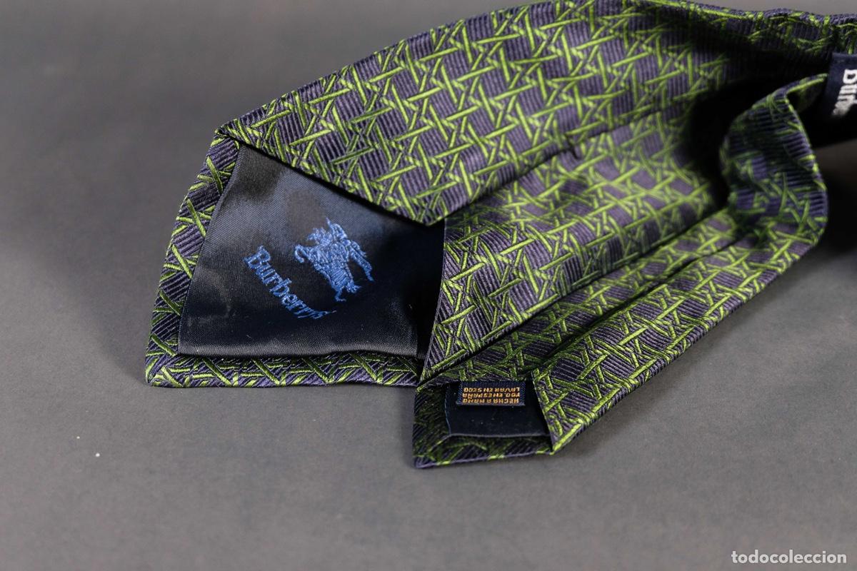 Vintage: Corbata 100% seda Burberrys - Foto 4