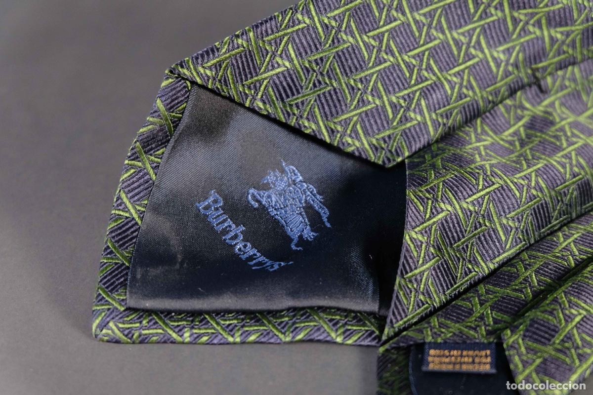 Vintage: Corbata 100% seda Burberrys - Foto 5
