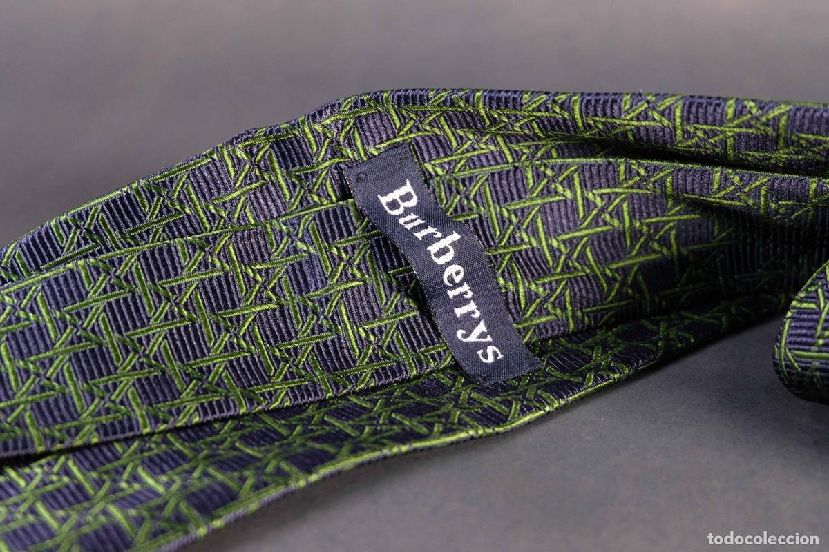 Vintage: Corbata 100% seda Burberrys - Foto 6