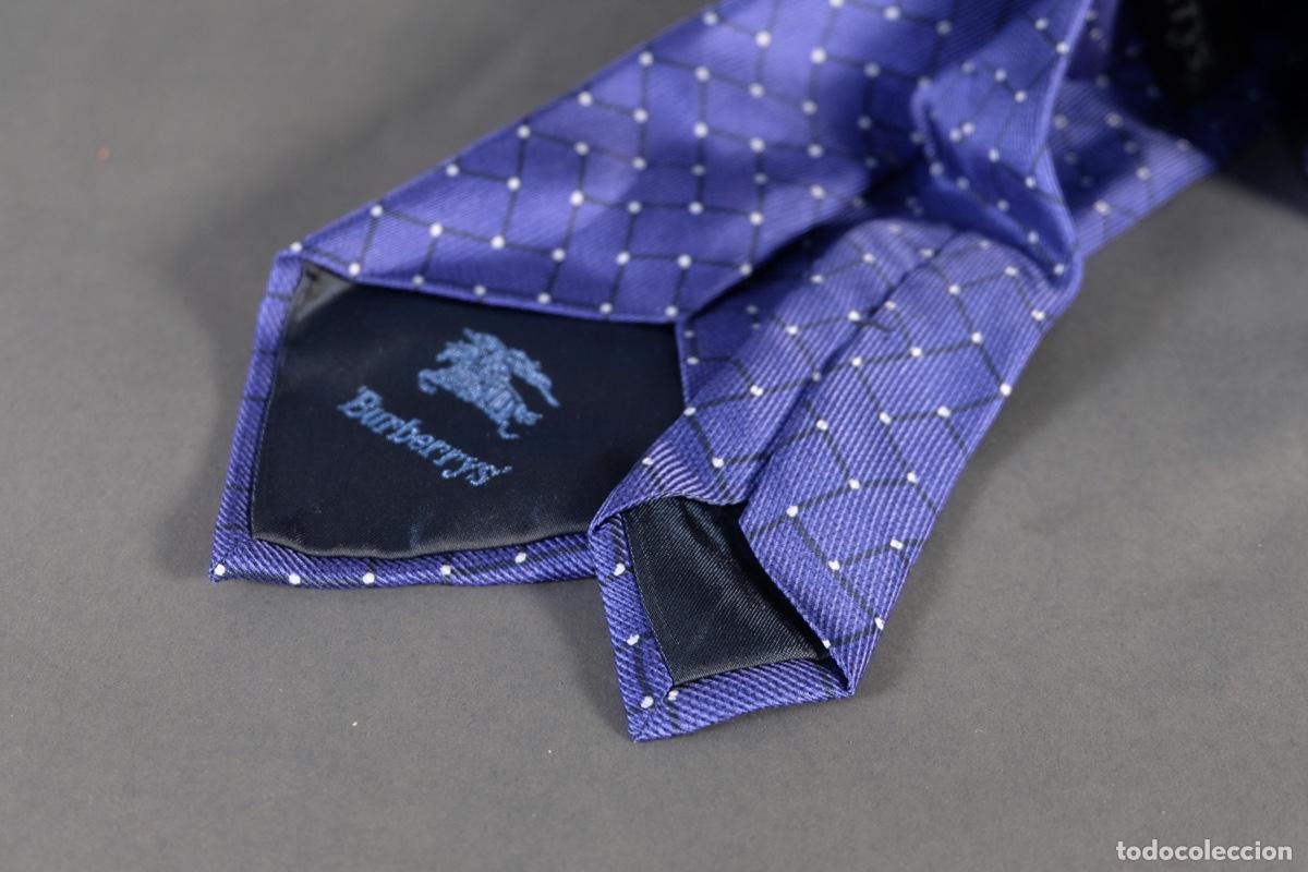 Vintage: Corbata 100% seda Burberrys - Foto 4