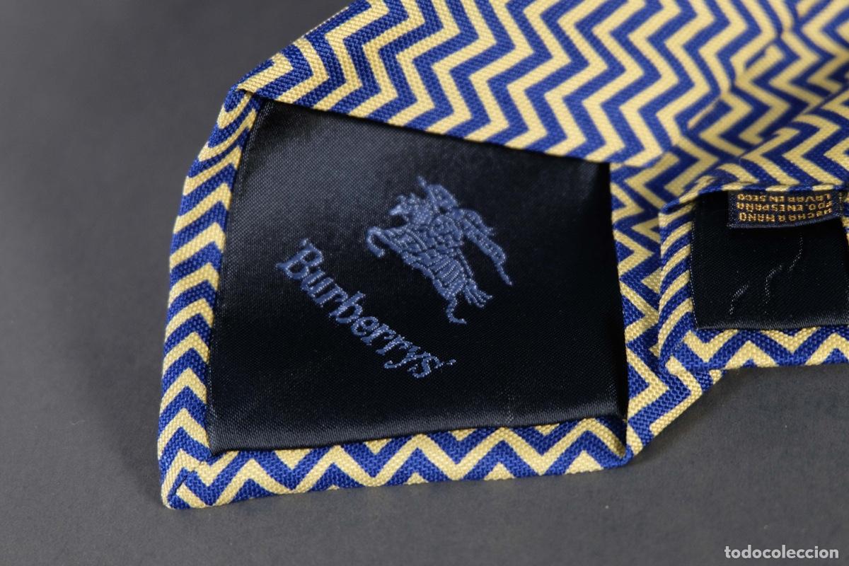 Vintage: Corbata 100% seda Burberrys - Foto 5