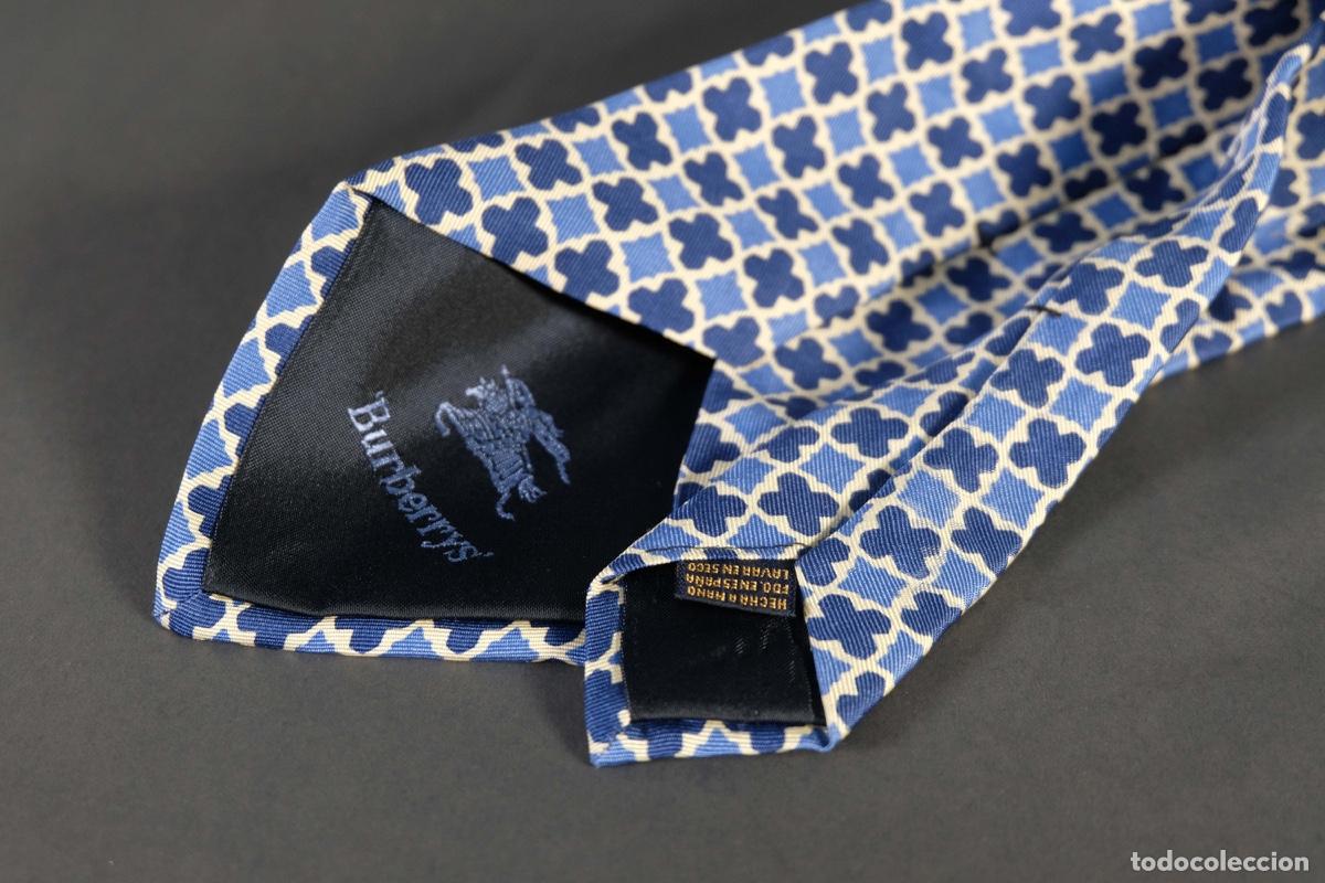 Vintage: Corbata 100% seda Burberrys - Foto 4