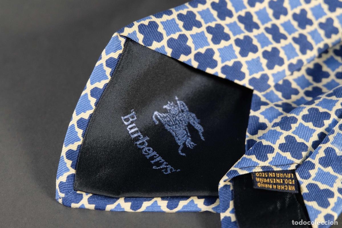 Vintage: Corbata 100% seda Burberrys - Foto 5