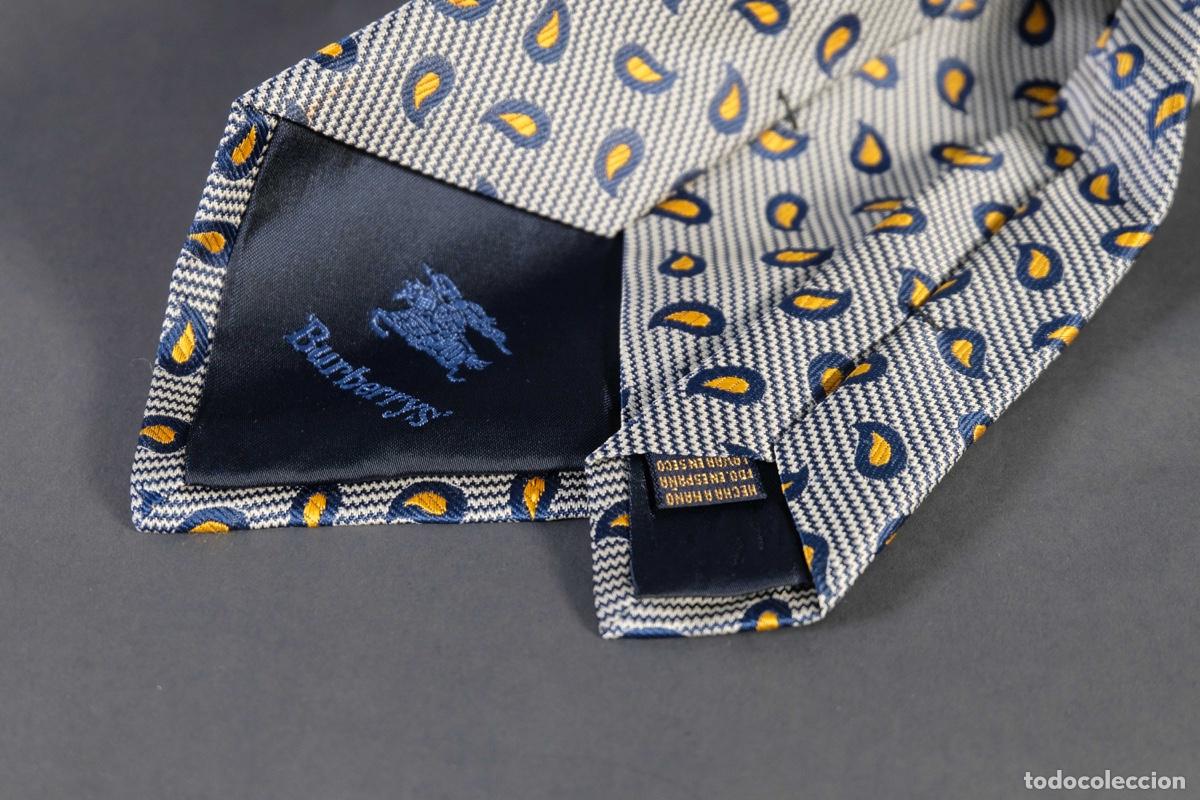 Vintage: Corbata 100% seda Burberrys - Foto 4