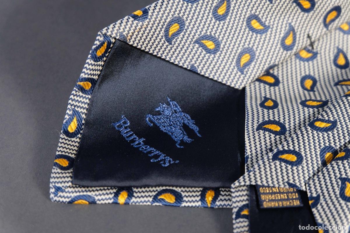 Vintage: Corbata 100% seda Burberrys - Foto 5