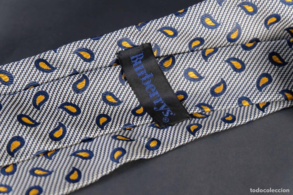 Vintage: Corbata 100% seda Burberrys - Foto 6