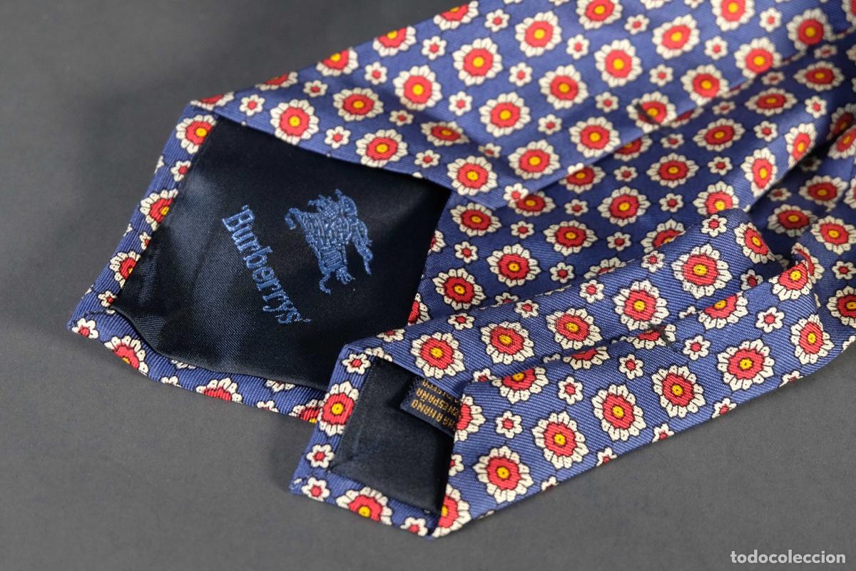Vintage: Corbata 100% seda Burberrys - Foto 4