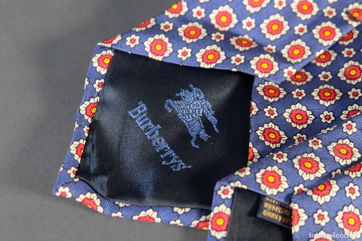 Vintage: Corbata 100% seda Burberrys - Foto 5