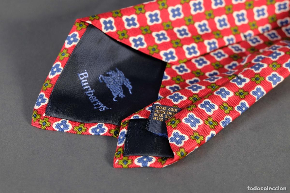 Vintage: Corbata 100% seda Burberrys - Foto 4