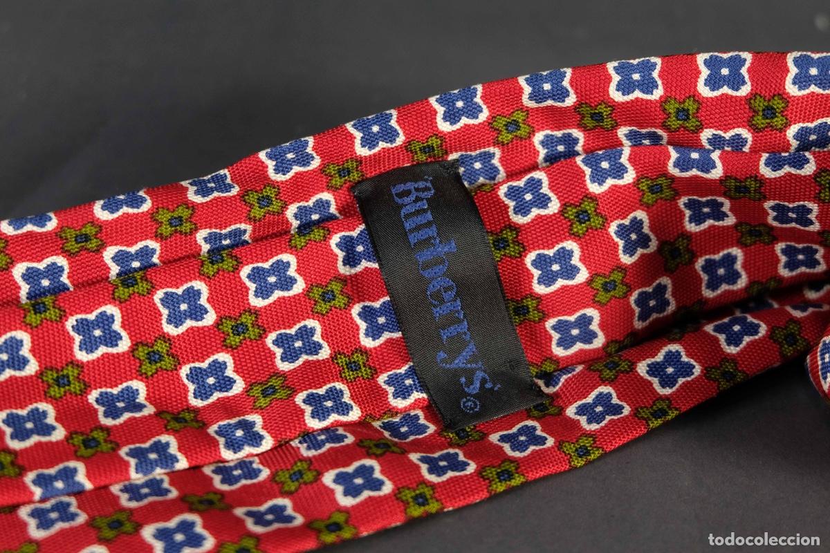 Vintage: Corbata 100% seda Burberrys - Foto 6