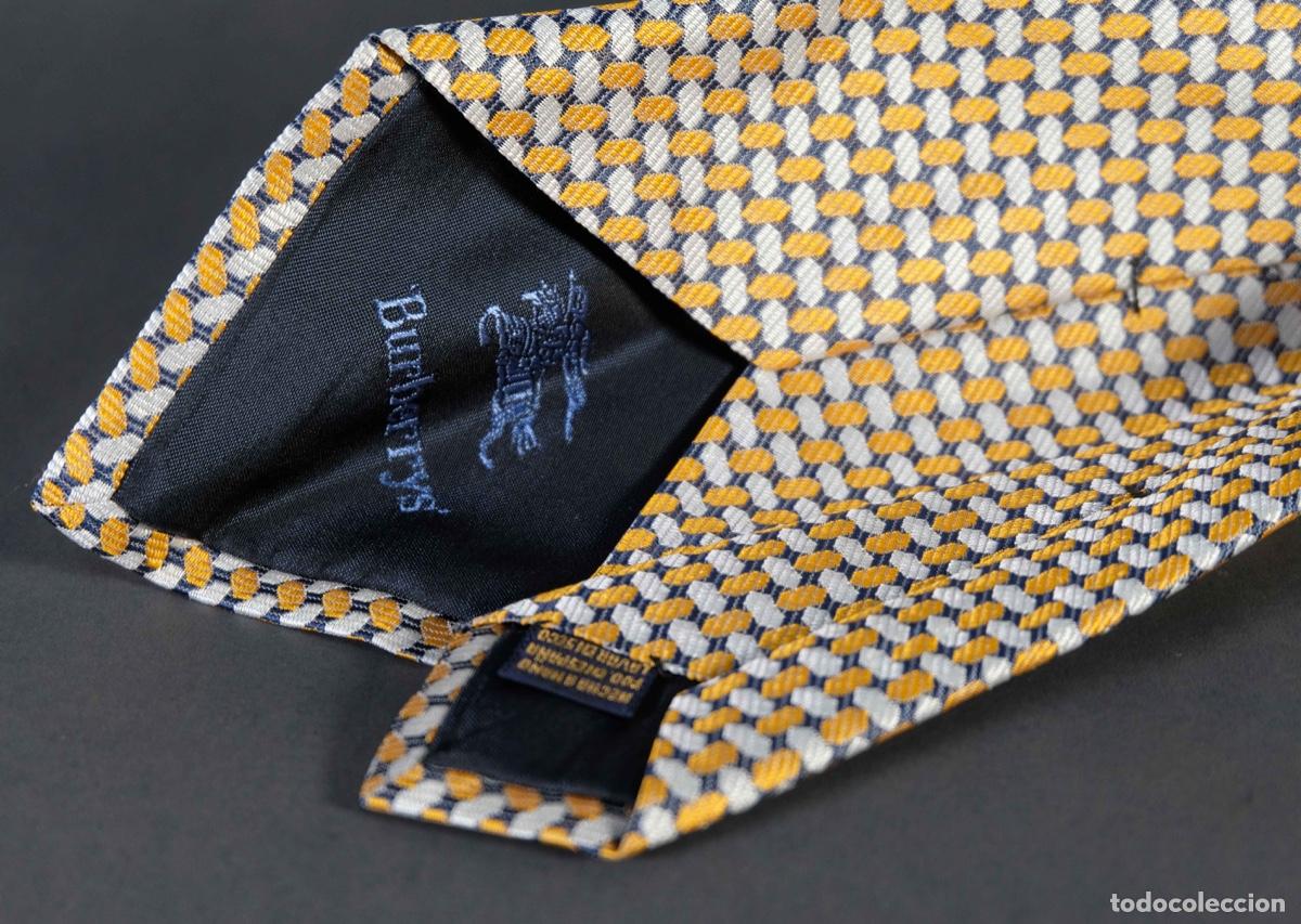 Vintage: Corbata 100% seda Burberrys - Foto 4