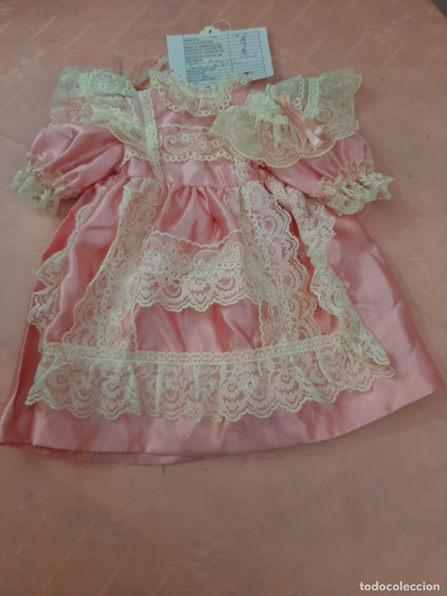 Vintage: VESTIDO DE TELA CON ENCAJE - Foto 1