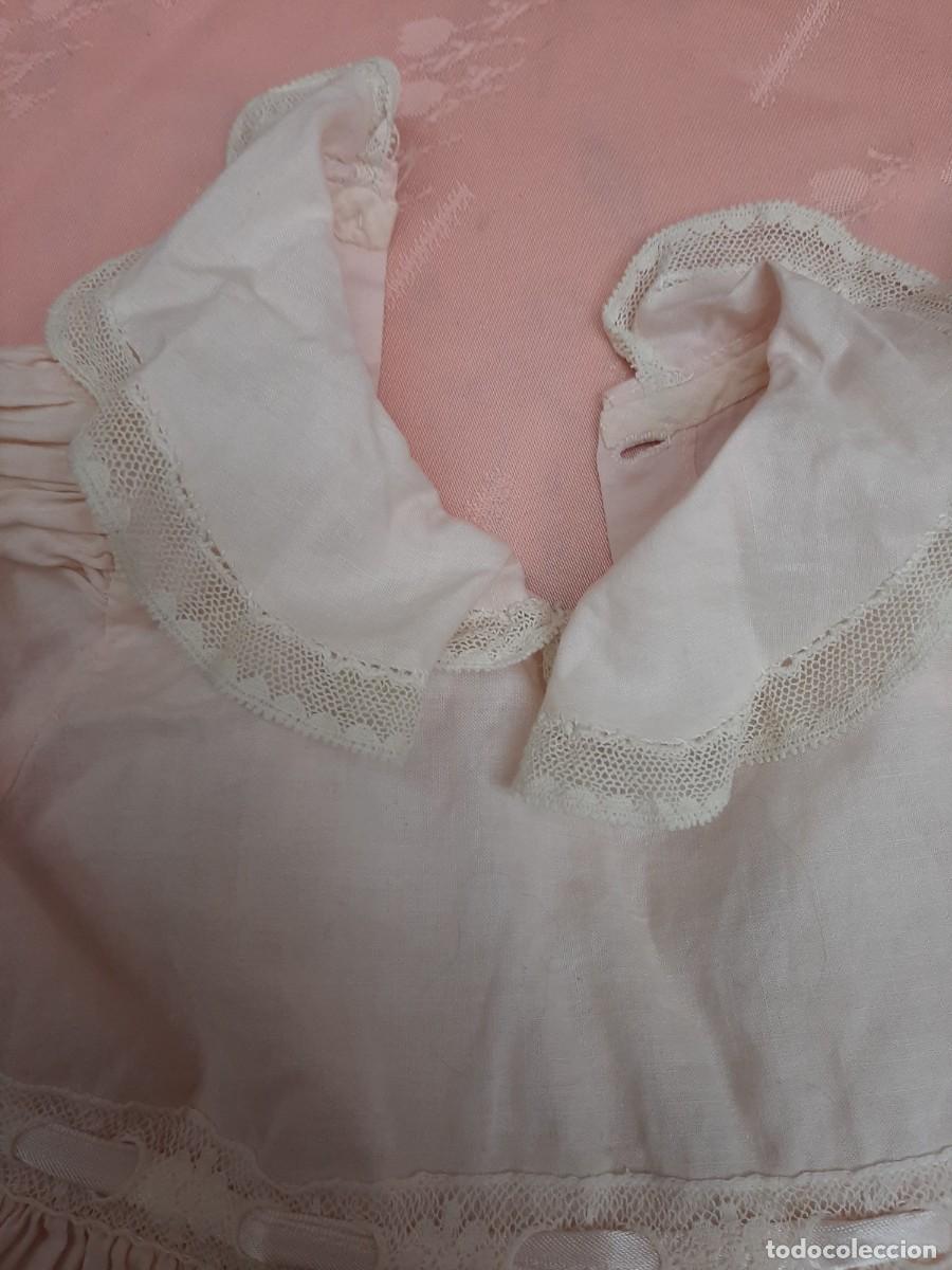 Vintage: VESTIDO ANTIGUO DE ALGODON CON ENCAJES - Foto 3