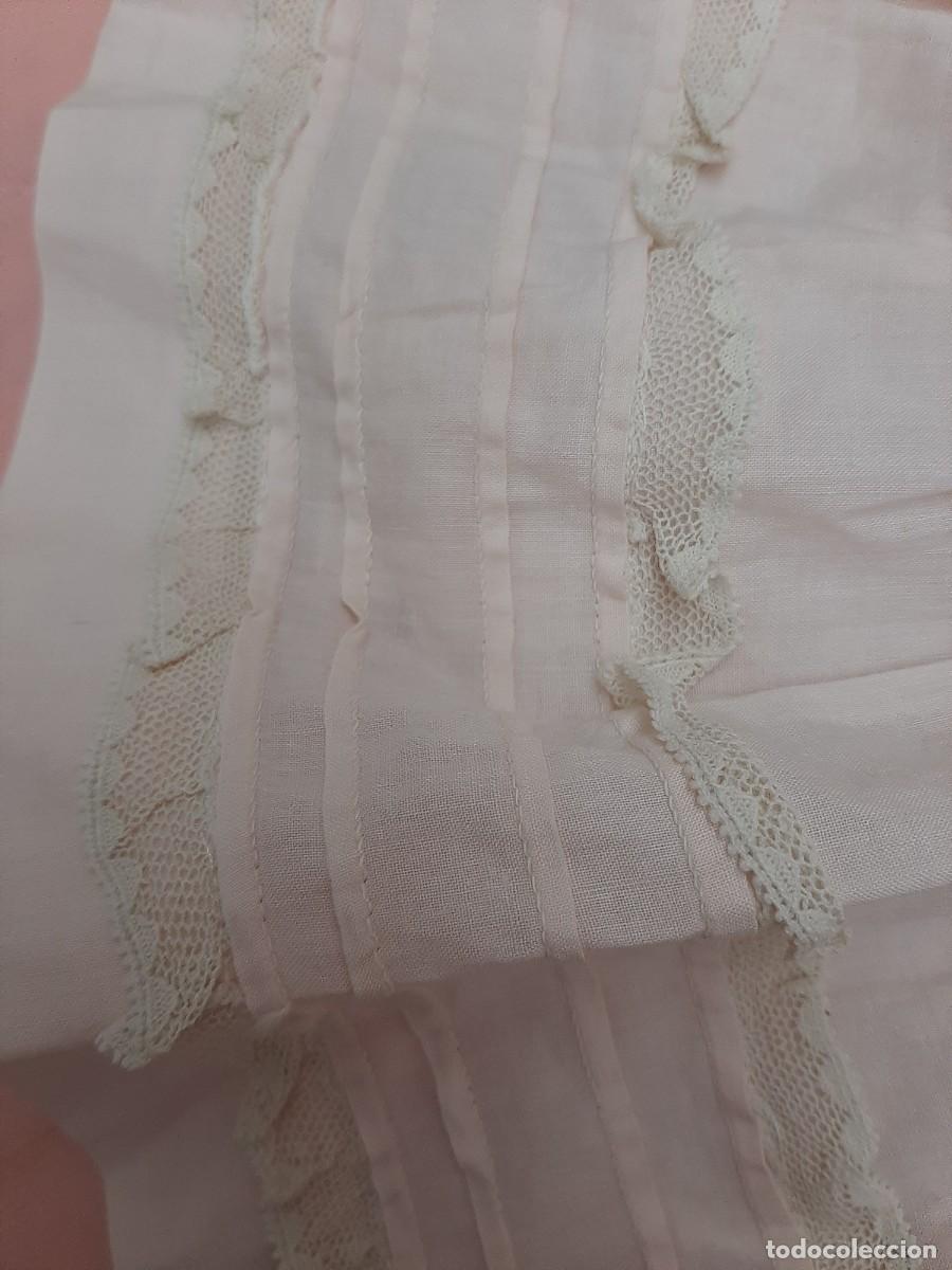Vintage: VESTIDO ANTIGUO DE ALGODON CON ENCAJES - Foto 4