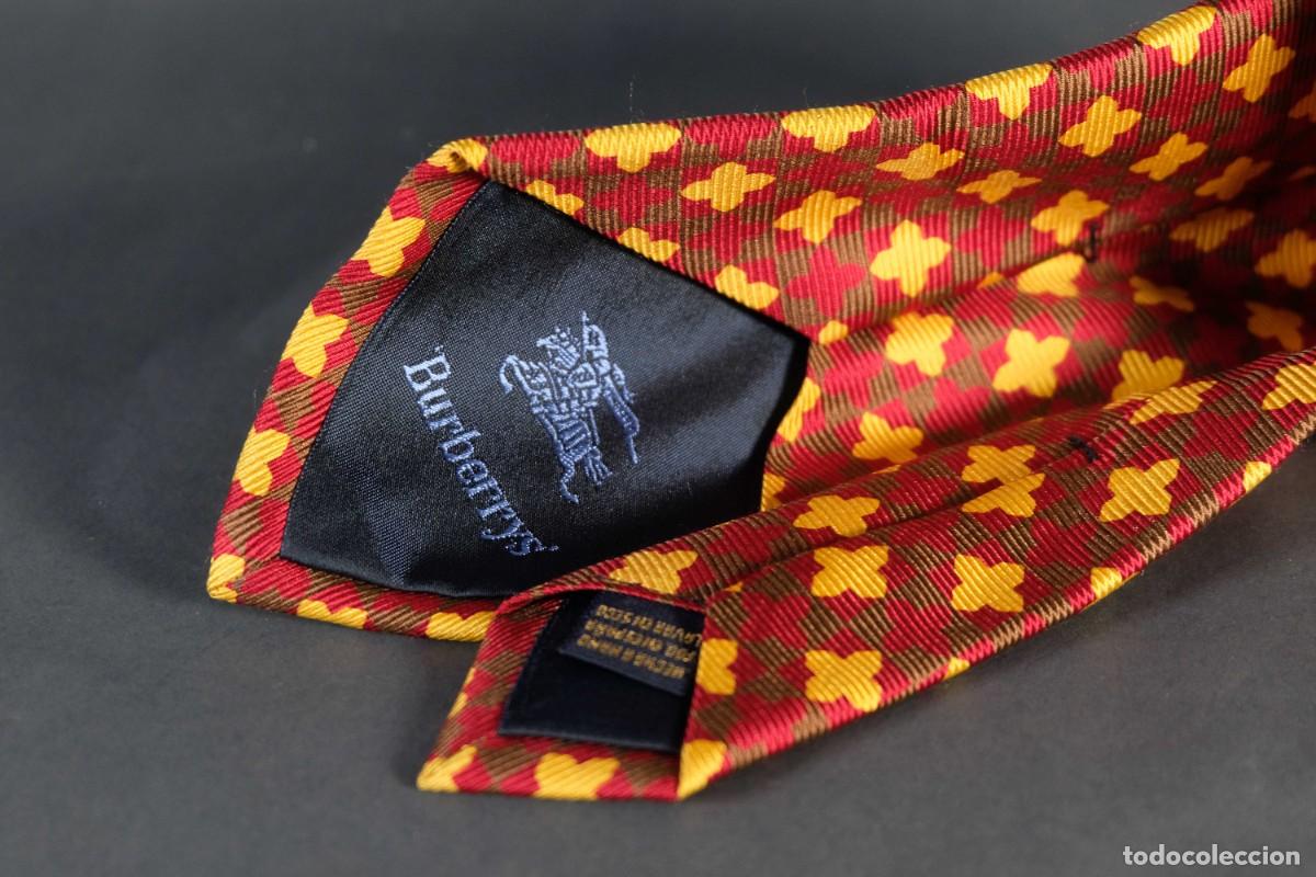 Vintage: Corbata 100% seda Burberrys - Foto 4