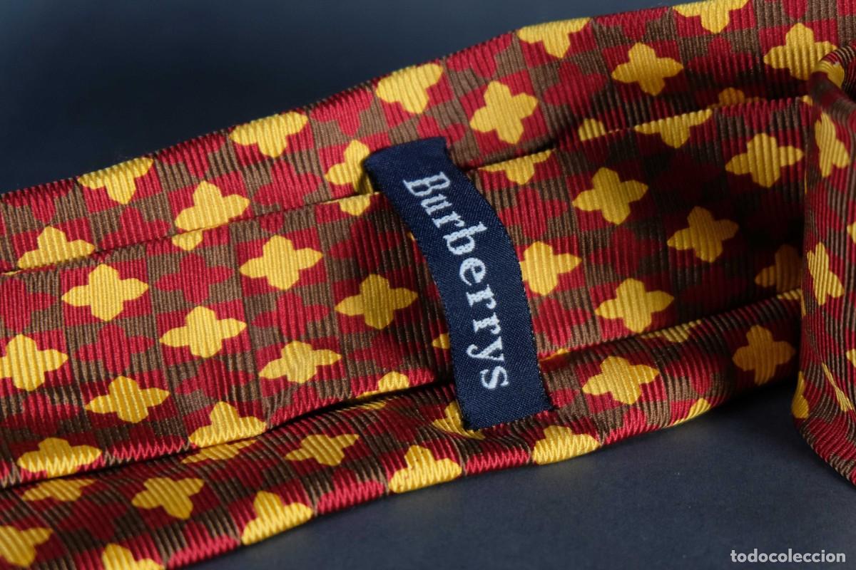 Vintage: Corbata 100% seda Burberrys - Foto 6
