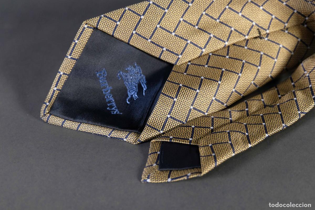 Vintage: Corbata 100% seda Burberrys - Foto 4