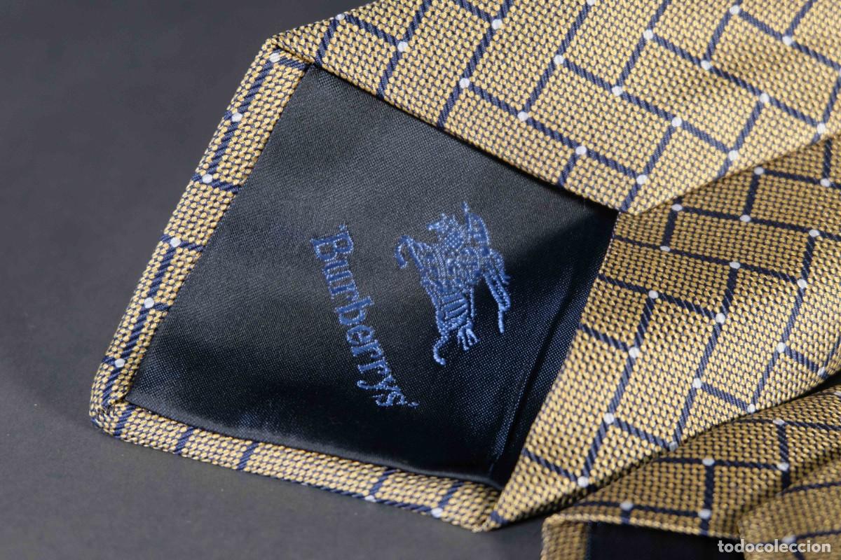 Vintage: Corbata 100% seda Burberrys - Foto 5