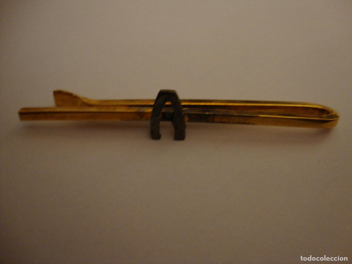 Vintage: MUY RARO SUJETADOR DE CORBATA ANTIGUO - Foto 2