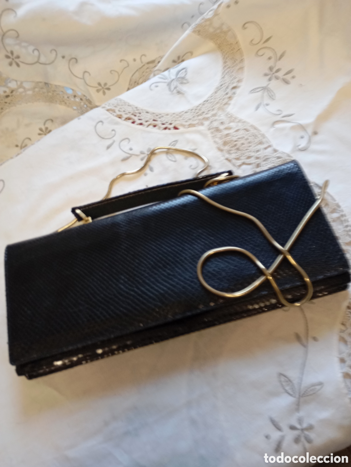 Vintage: Bolso piel de serpiente - Foto 1