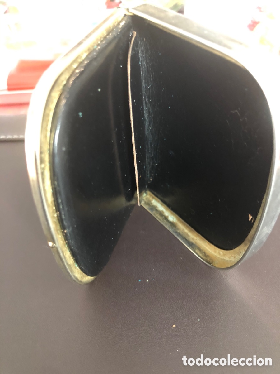 Vintage: Antiguo monedero piel y plata - Foto 2