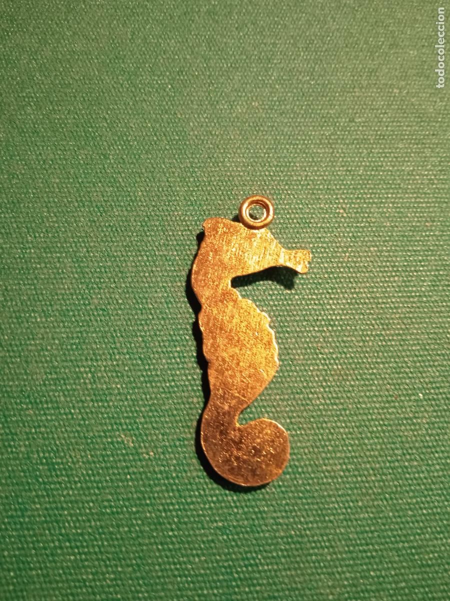 Vintage: CABALLITO DE MAR PARA COLGAR - DORADO - Foto 2
