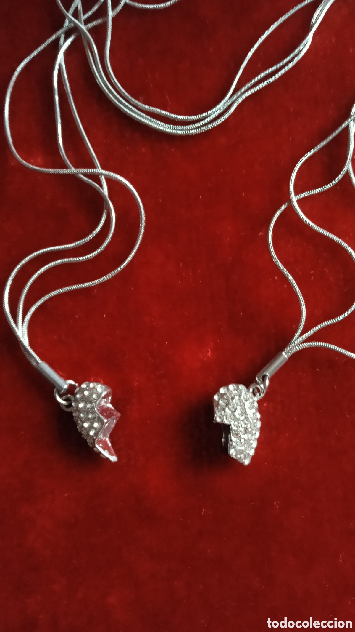 Vintage: Collar coraz&oacute;n imantado con caja imantada y rosas - Foto 7