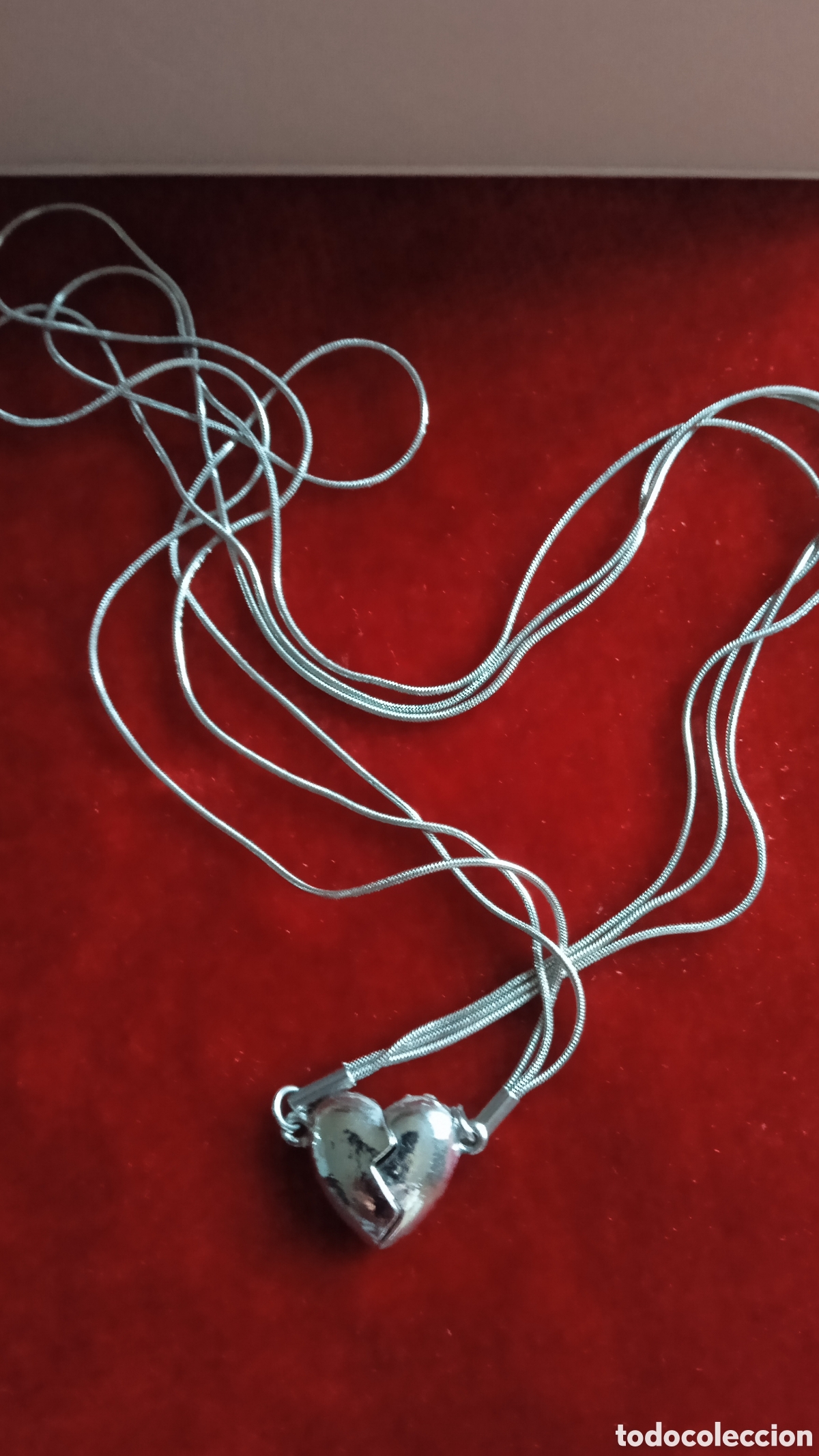 Vintage: Collar coraz&oacute;n imantado con caja imantada y rosas - Foto 11