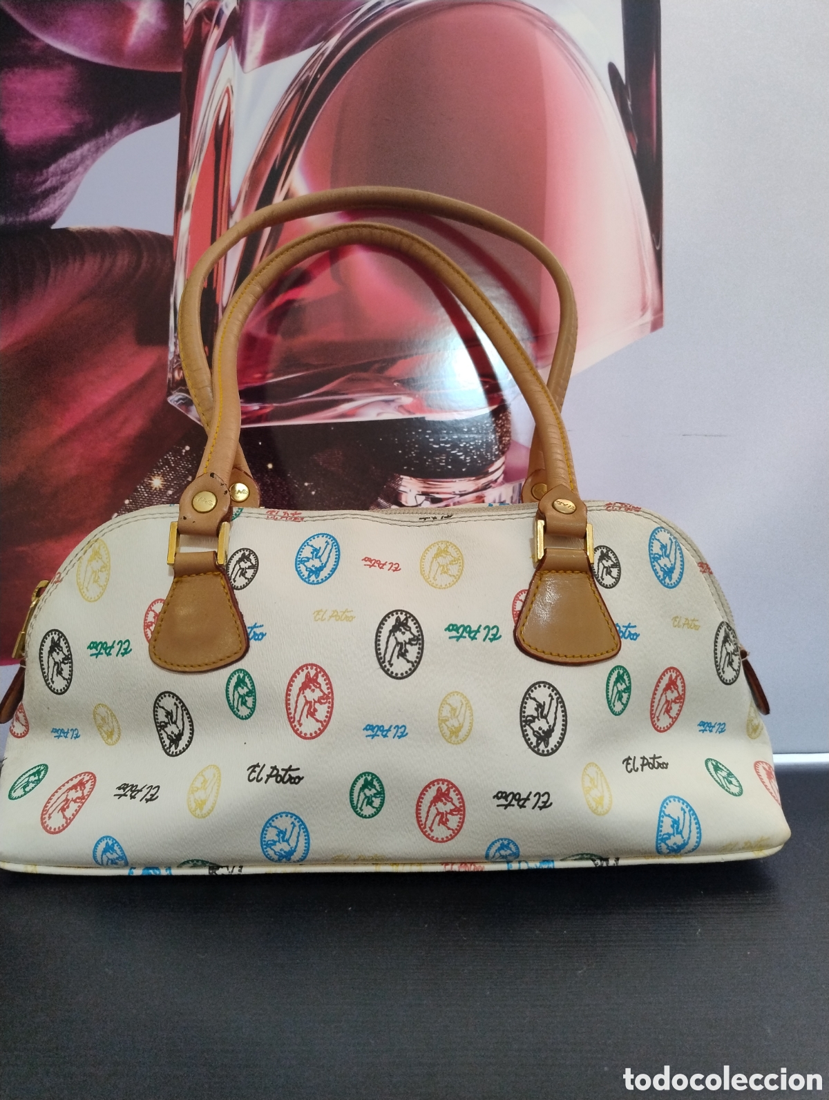 Vintage: Bolso de mano el potro de piel - Foto 2