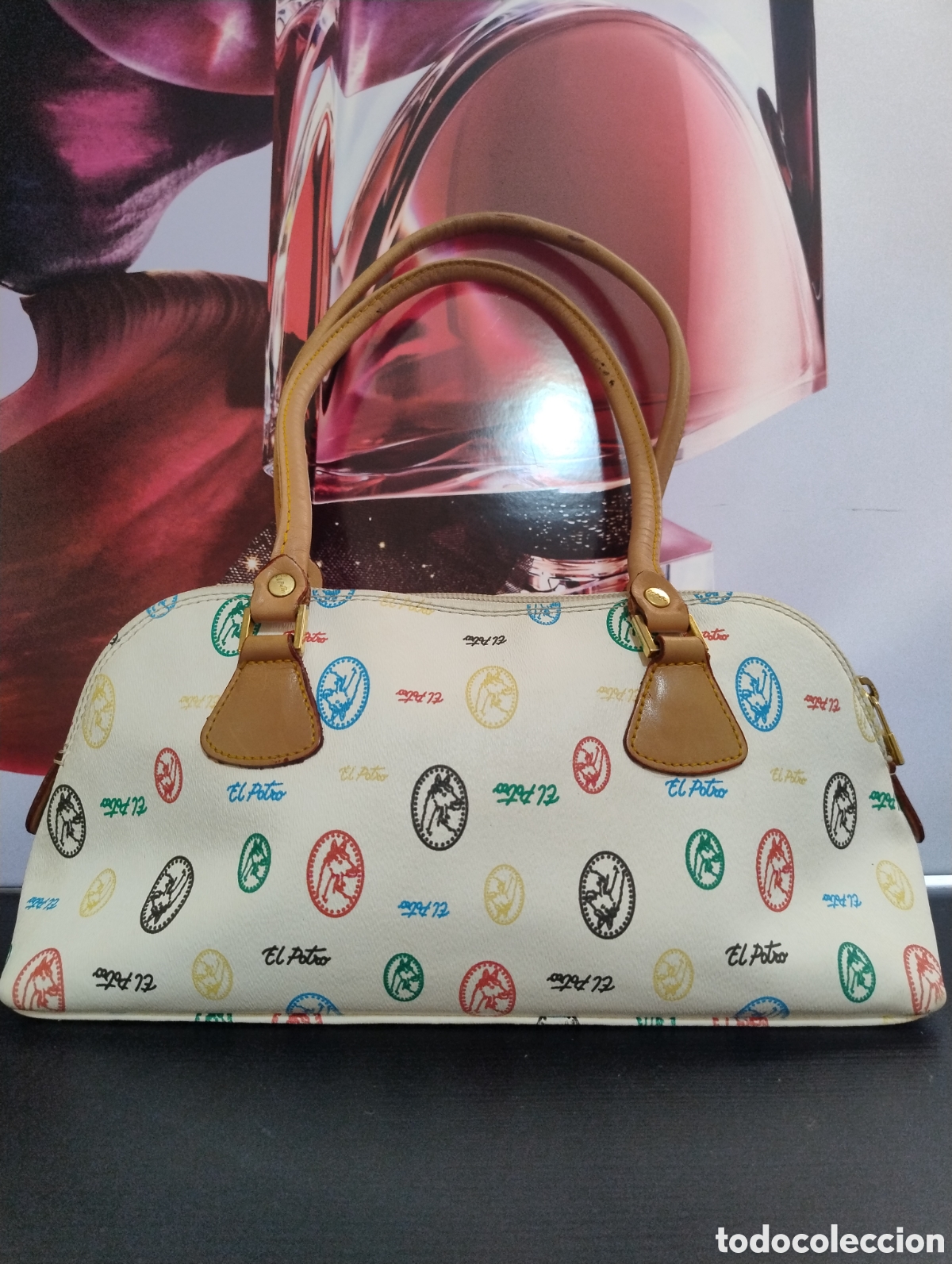 Vintage: Bolso de mano el potro de piel - Foto 1
