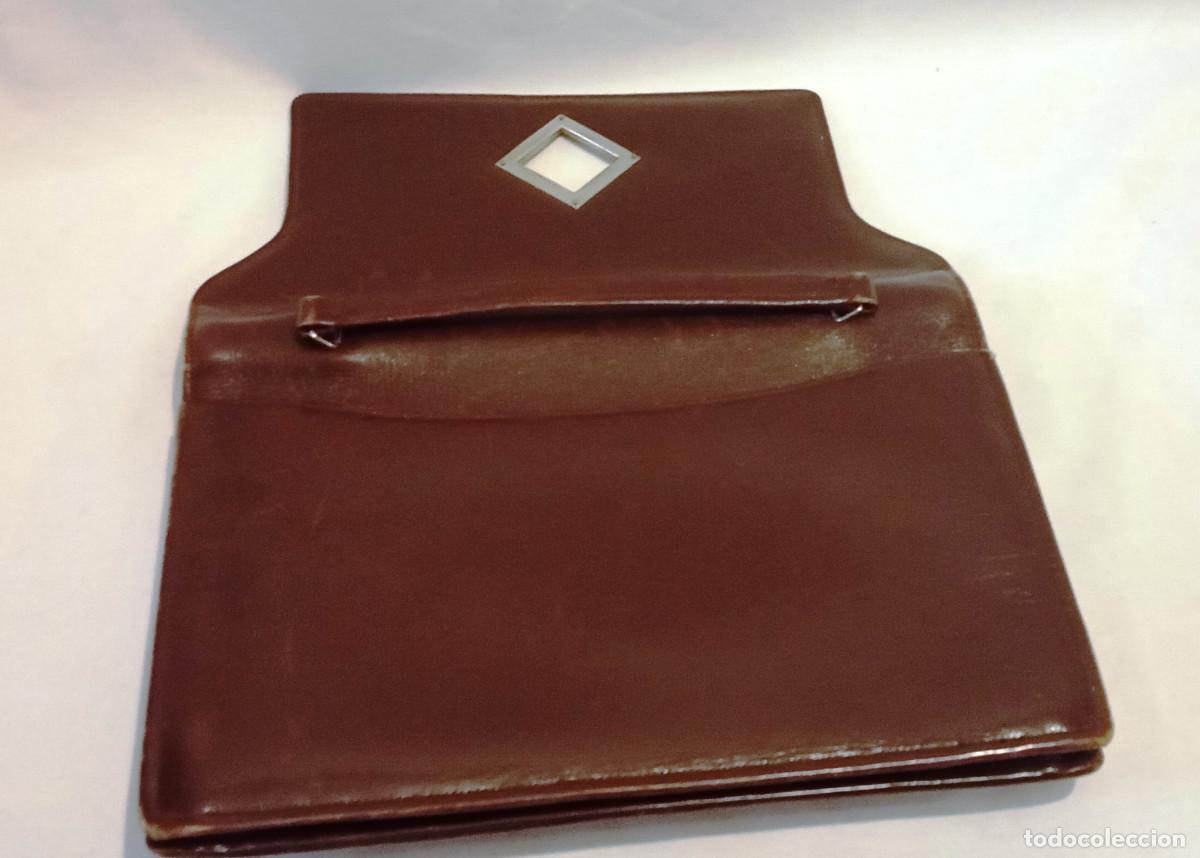 Vintage: Bolso de piel vintage marr&oacute;n - Foto 5