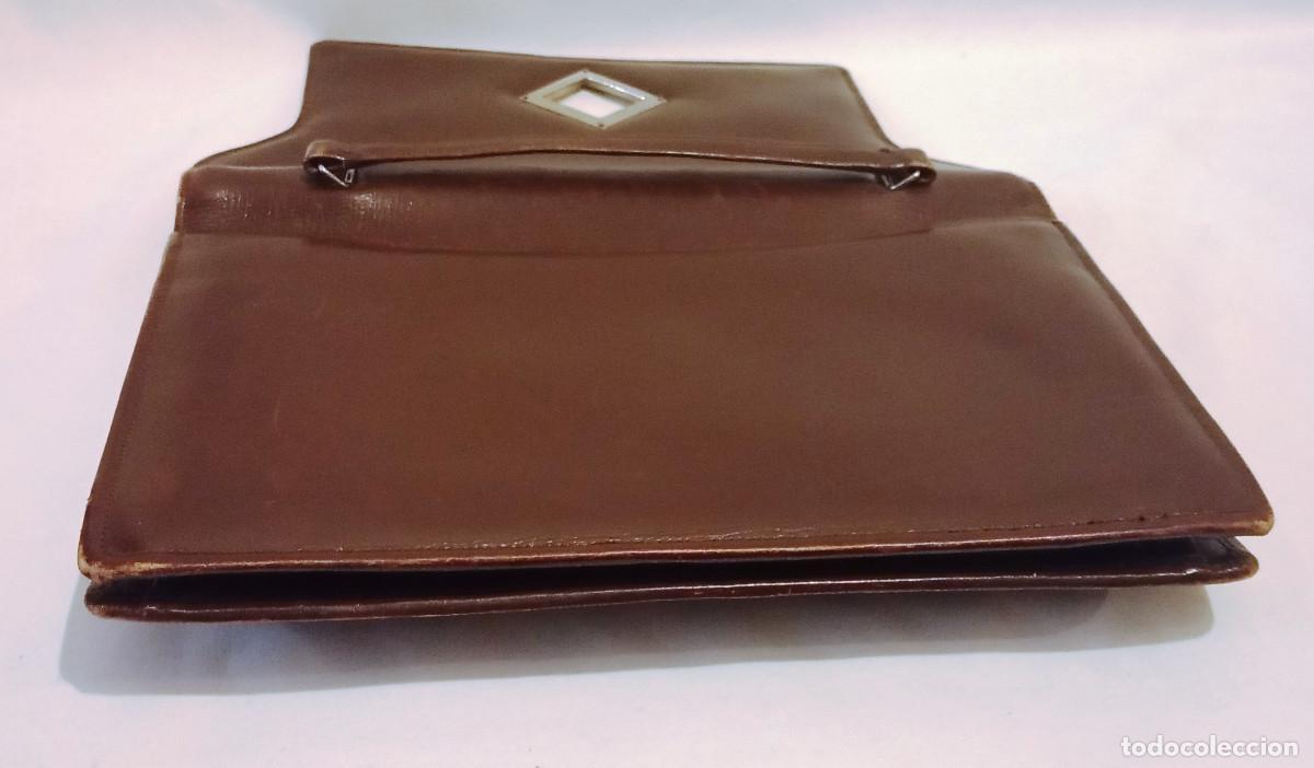 Vintage: Bolso de piel vintage marr&oacute;n - Foto 6