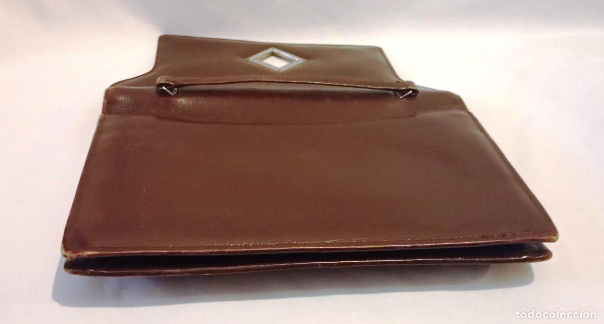 Vintage: Bolso de piel vintage marr&oacute;n - Foto 7