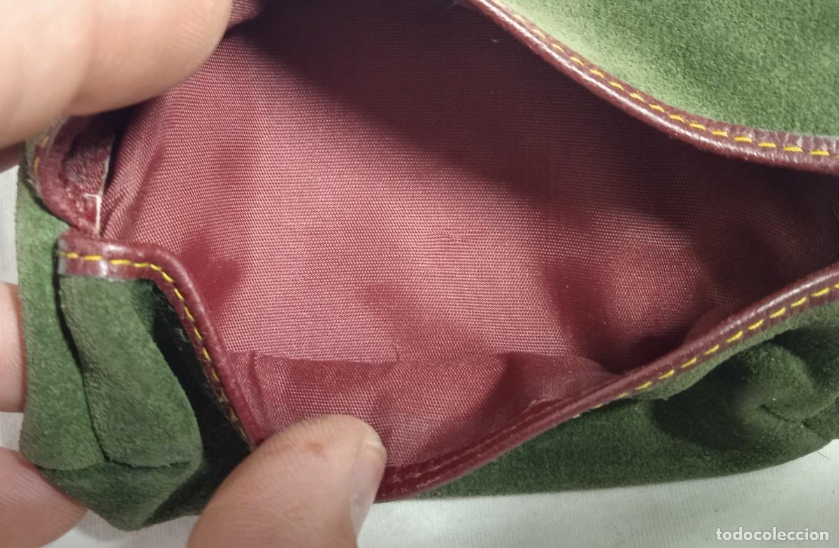 Vintage: Antiguo monedero de ante Loewe. - Foto 2