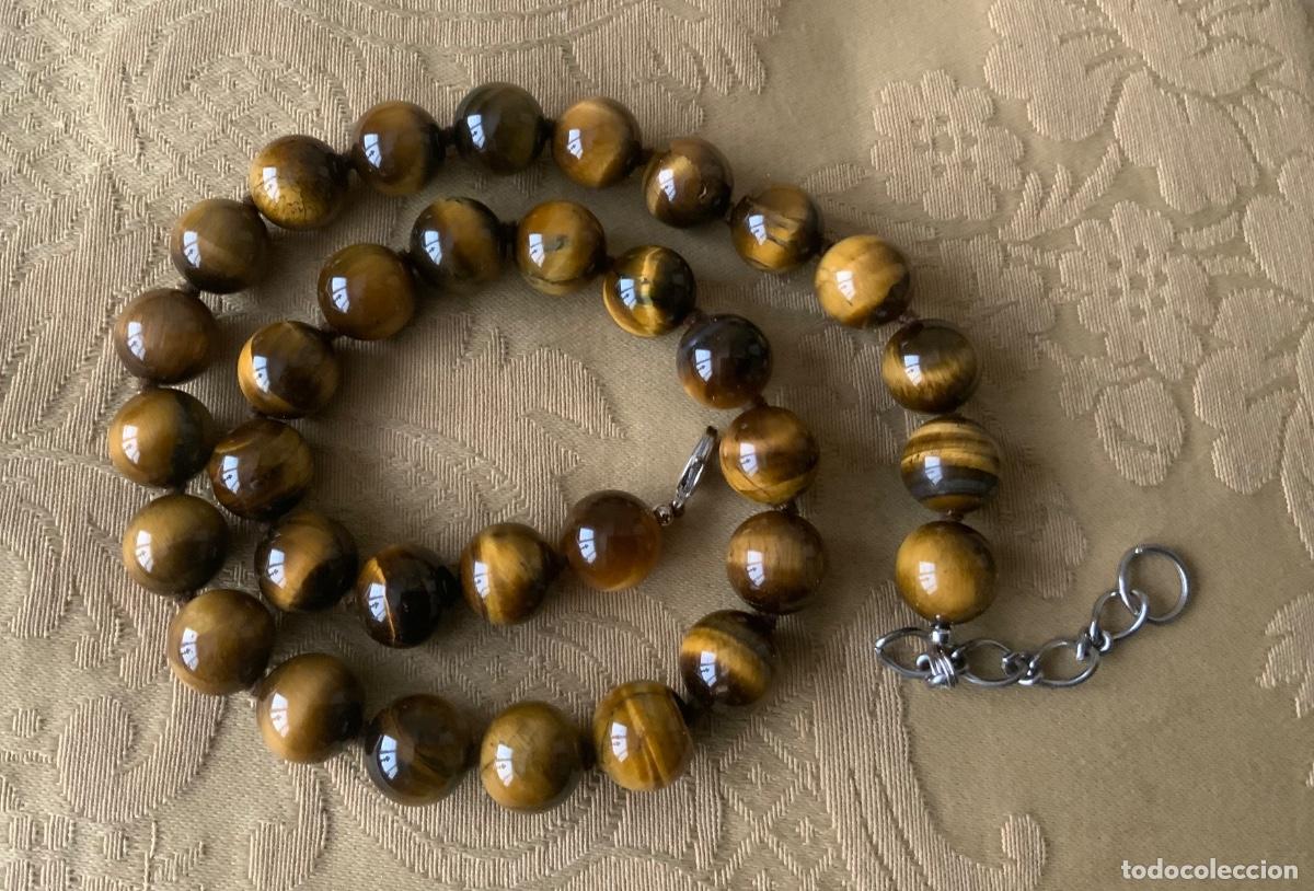 Vintage: COLLAR GARGANTILLA OJO DE TIGRE - Foto 2