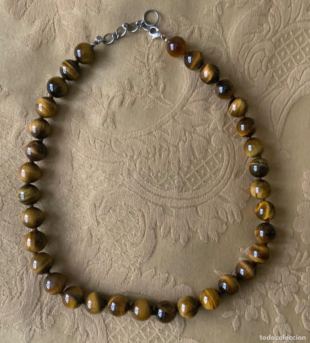 Vintage: COLLAR GARGANTILLA OJO DE TIGRE - Foto 3