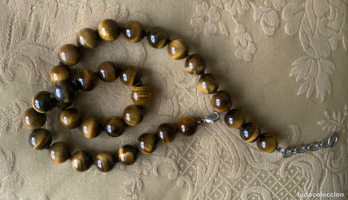 Vintage: COLLAR GARGANTILLA OJO DE TIGRE - Foto 4