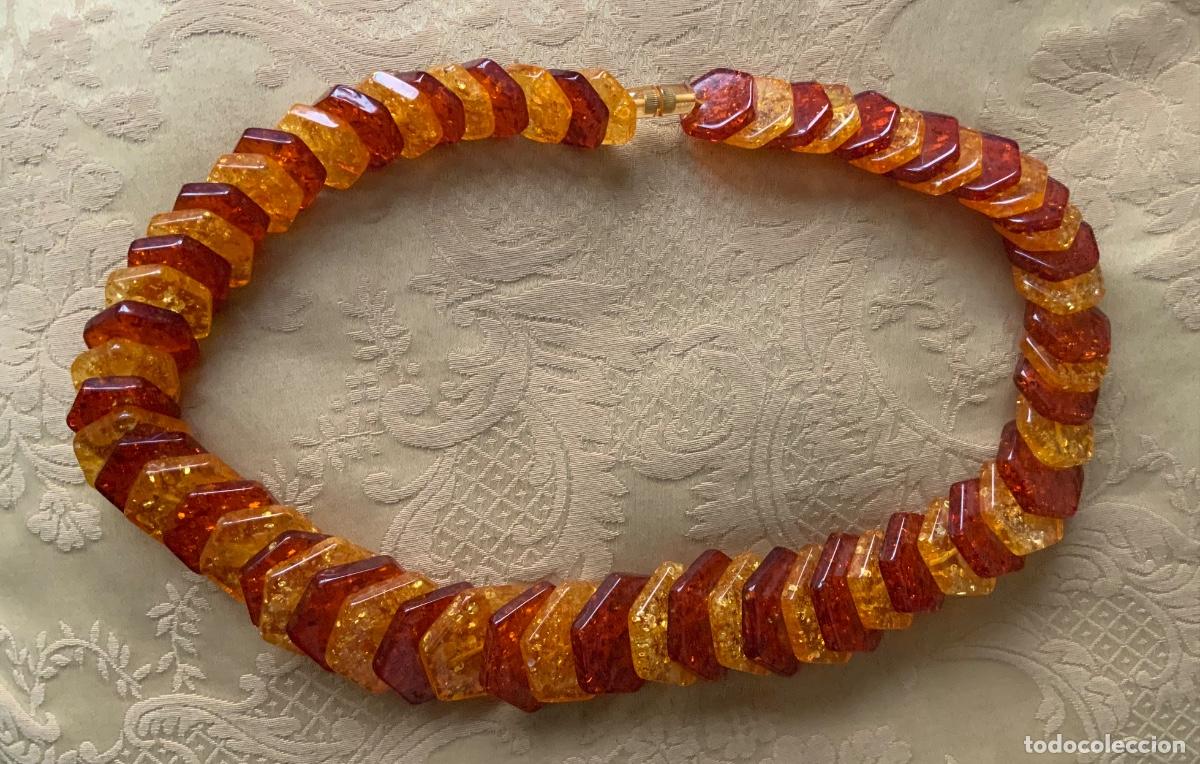 Vintage: COLLAR VINTAGE A&Ntilde;O 70 DE LUCITE CIERRE A ROSCA - Foto 11