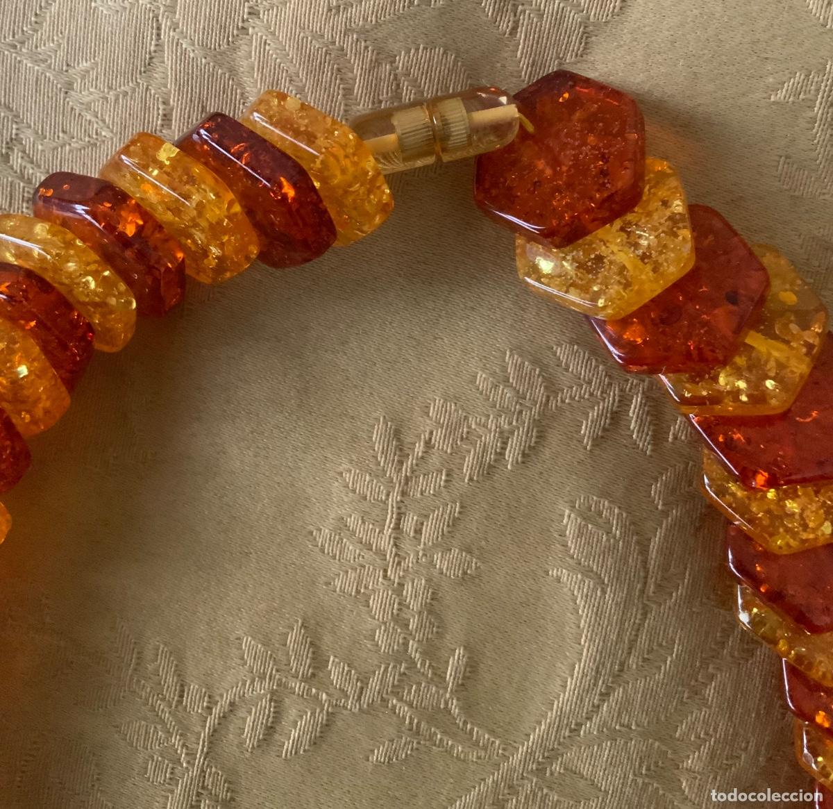 Vintage: COLLAR VINTAGE A&Ntilde;O 70 DE LUCITE CIERRE A ROSCA - Foto 12