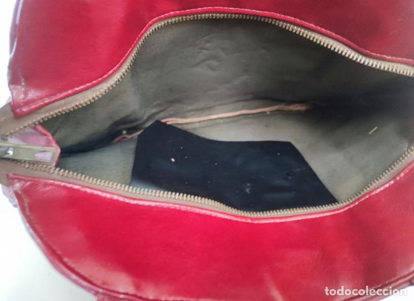 Vintage: BOLSO ROJO DE PIEL PARA MUJER - Foto 4