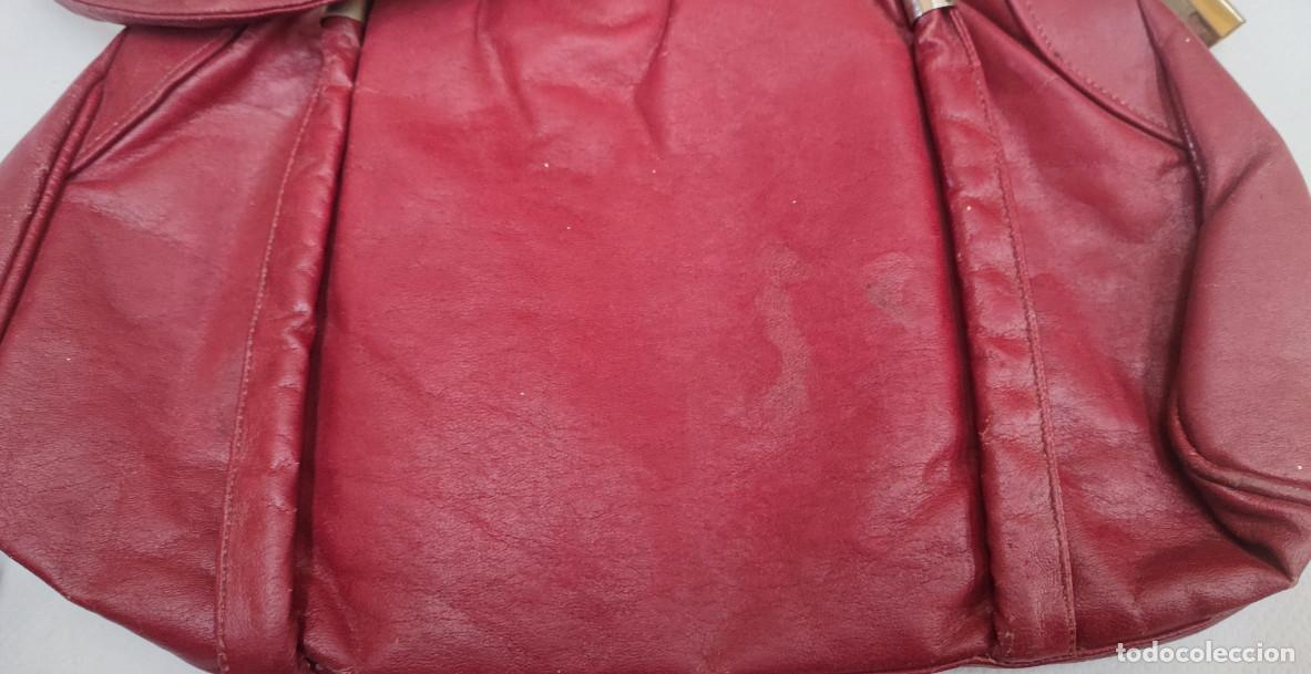 Vintage: BOLSO ROJO DE PIEL PARA MUJER - Foto 6