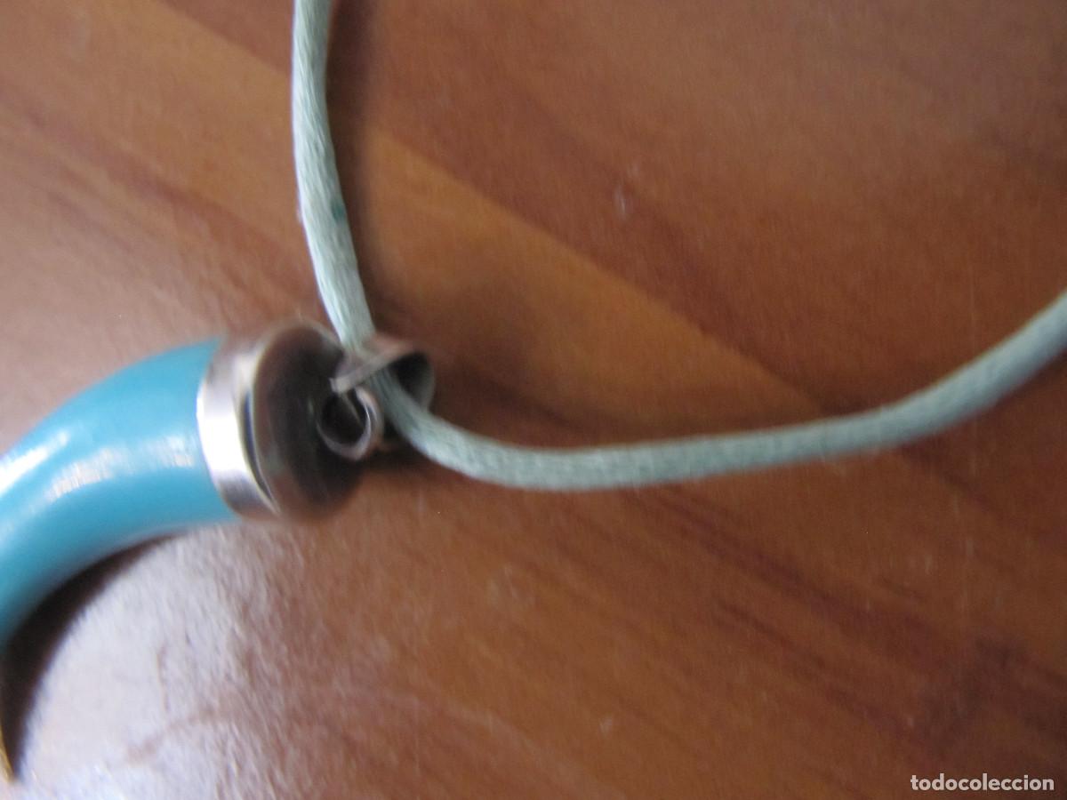 Vintage: COLGANTE CUERNO TURQUESA - Foto 3