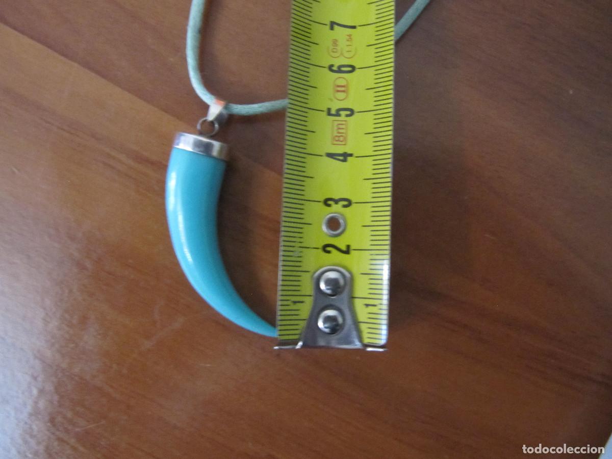 Vintage: COLGANTE CUERNO TURQUESA - Foto 5
