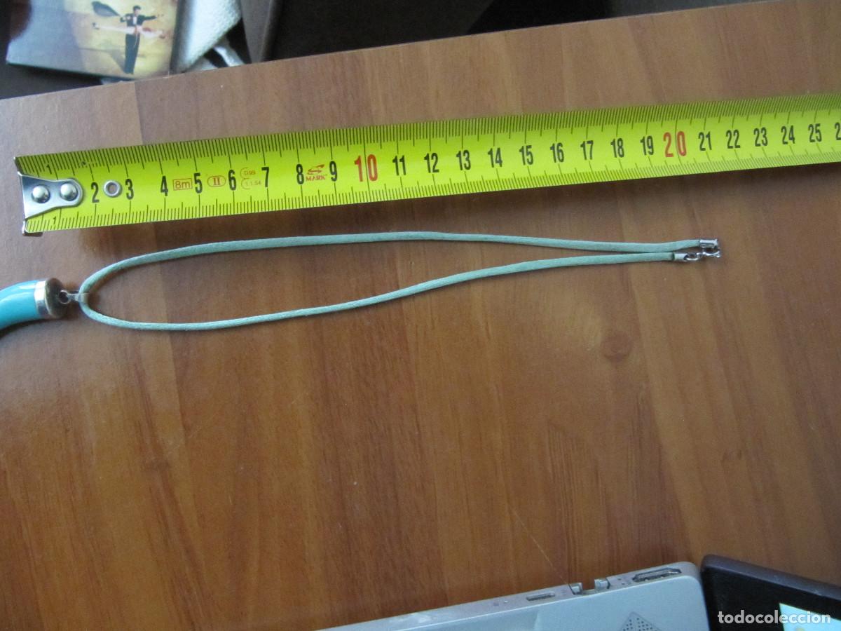 Vintage: COLGANTE CUERNO TURQUESA - Foto 8