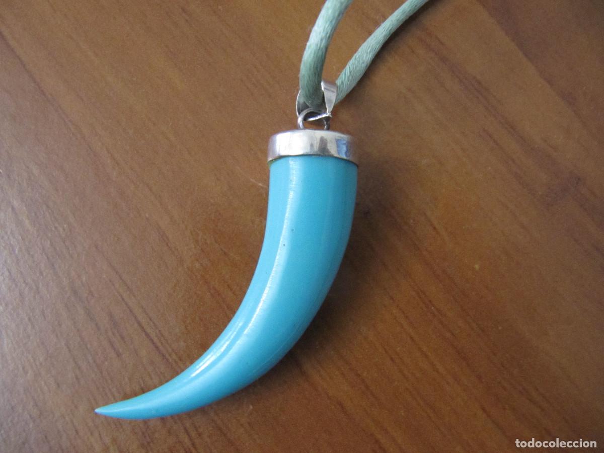 Vintage: COLGANTE CUERNO TURQUESA - Foto 10